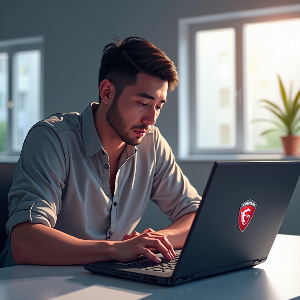 مشاكل لابتوب MSI