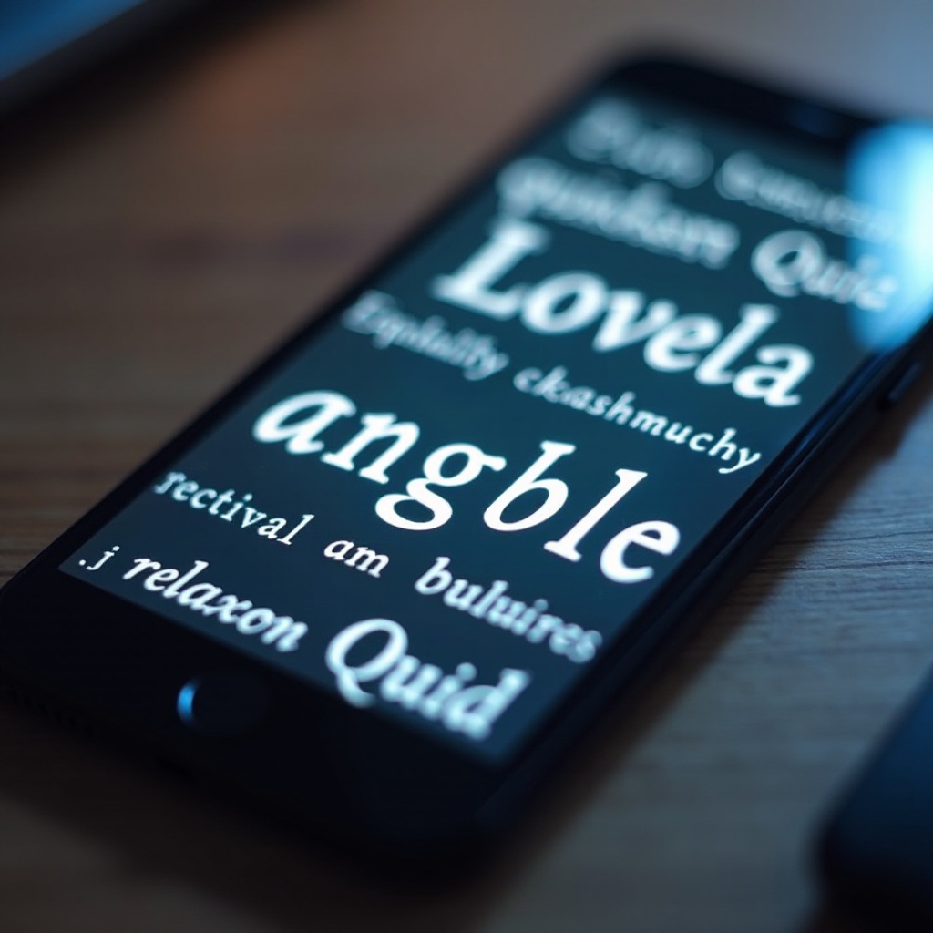 jak používat různé písma na iPhone