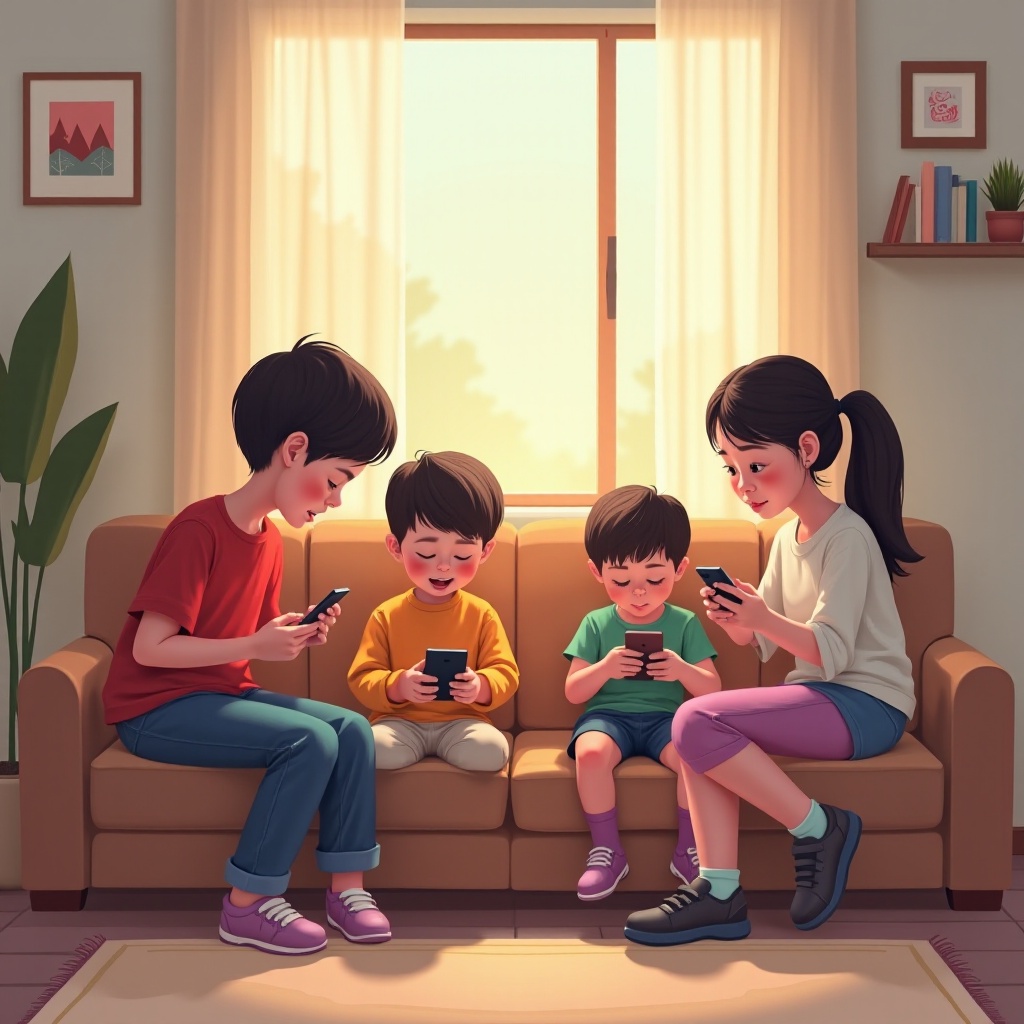 孩子們何時開始對手機上癮