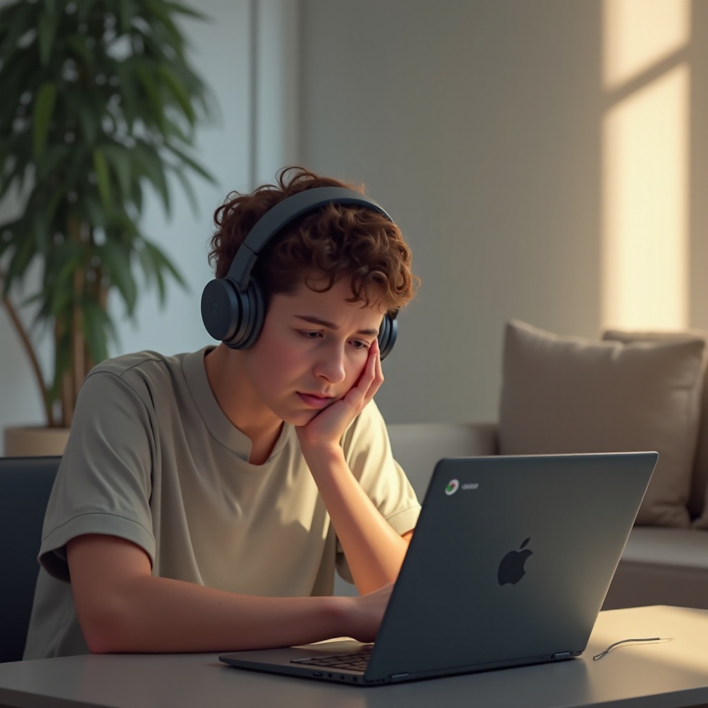 為什麼我的 Chromebook 沒有插上耳機時沒有聲音