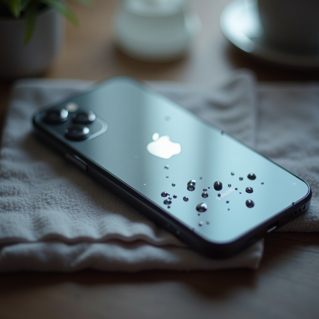 woda wewnątrz aparatu iPhone