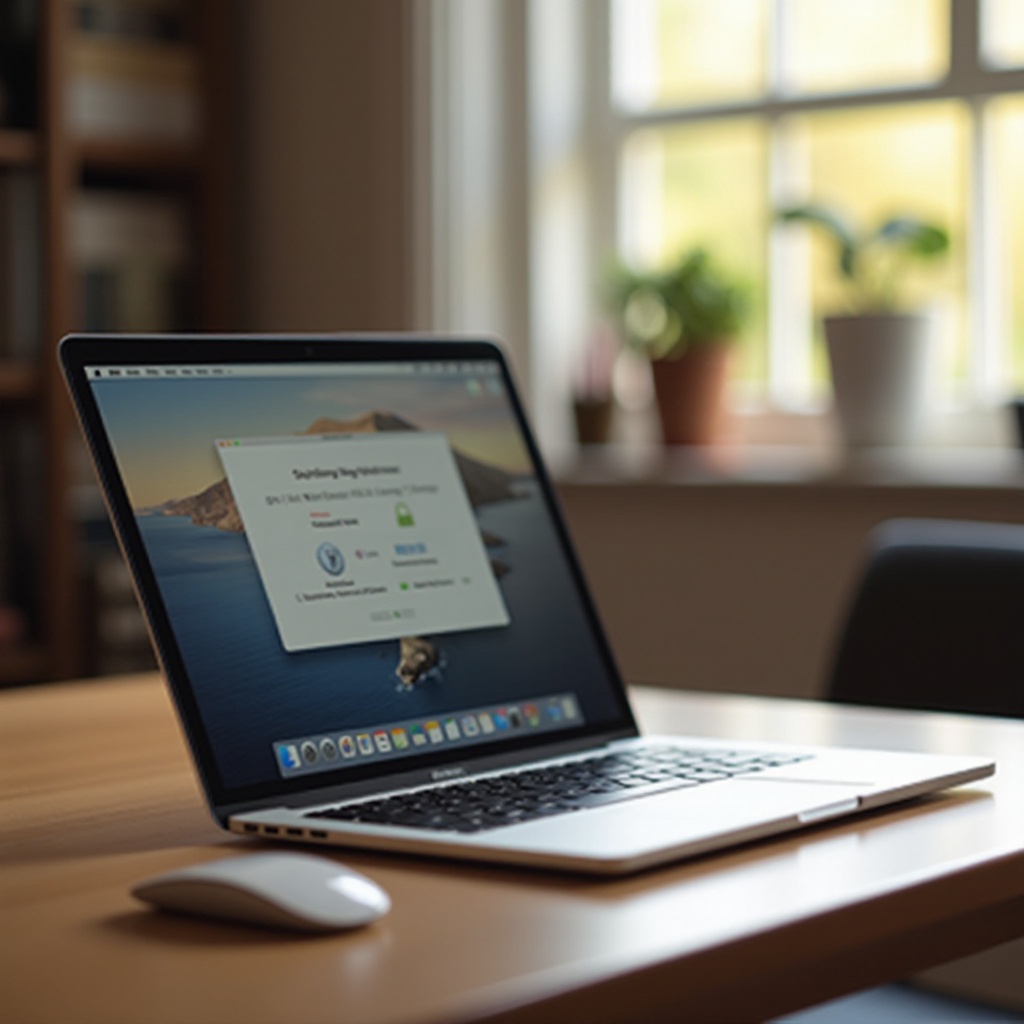 pionowy pasek na Mac