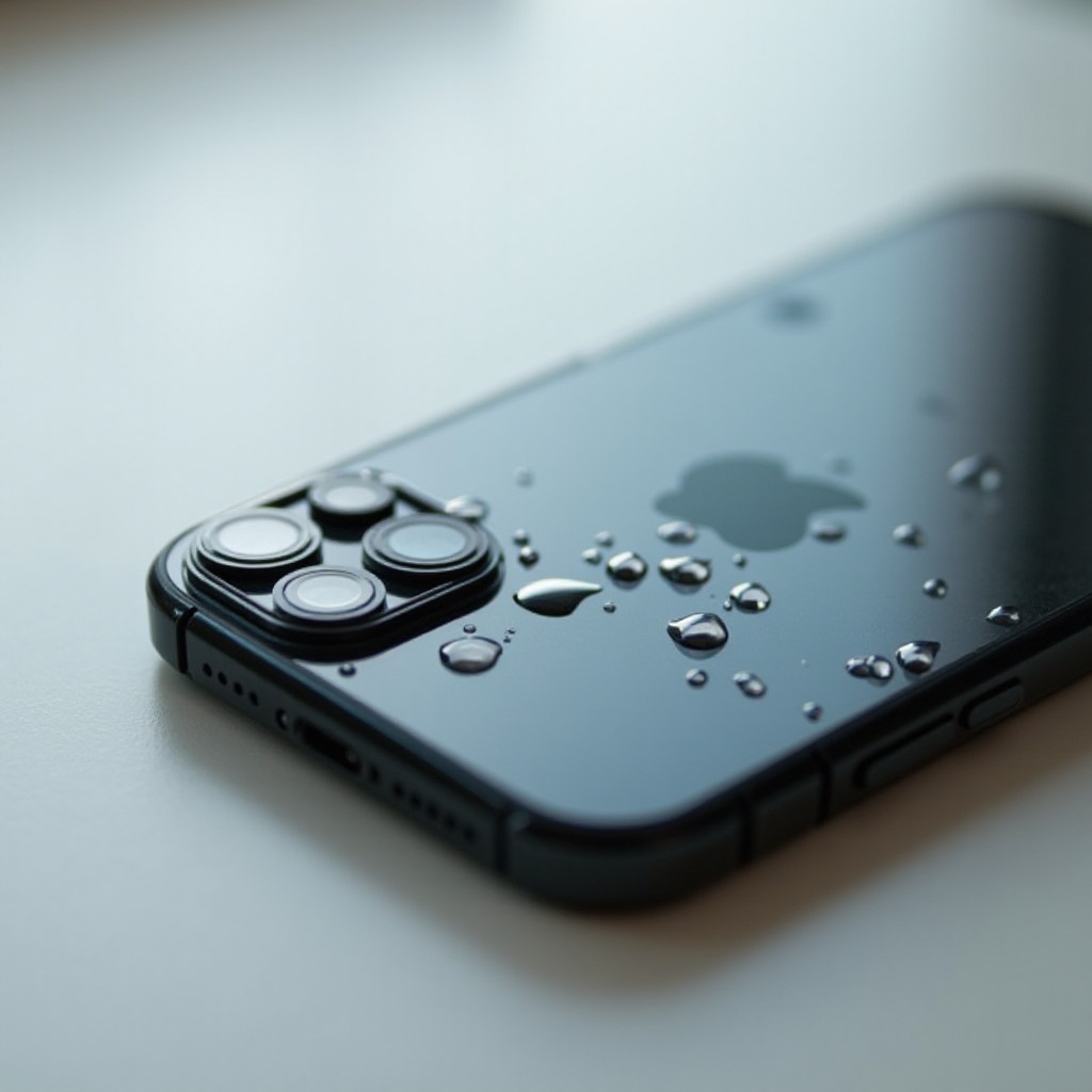 water inside iphone camera