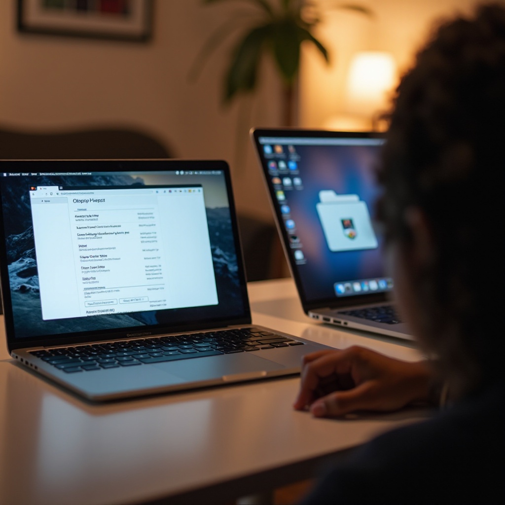 как перейти в папку на mac на chromebook