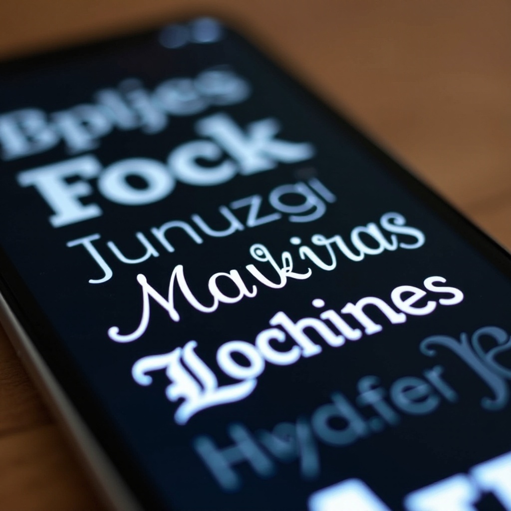 cum să folosești fonturi diferite pe iPhone