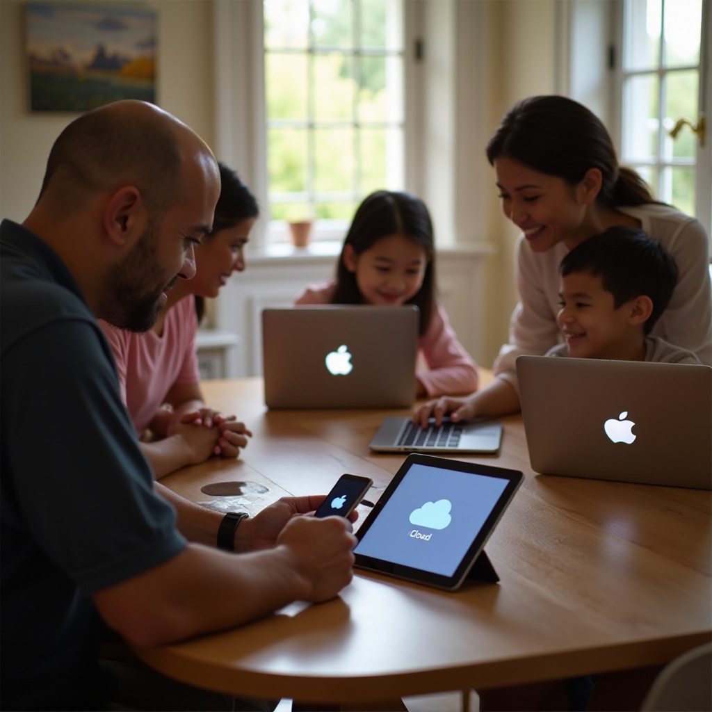 Споделете iCloud съхранение чрез Семейно споделяне